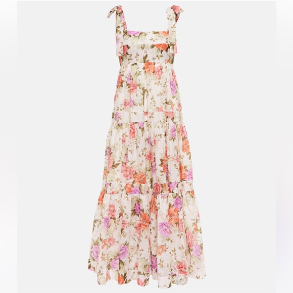 Zimmermann Dresses & Skirts - Zimmermann Pattie Tie Floral Shoulder Dress. NWT.